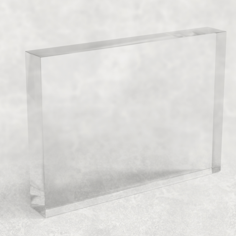 Bloco de Vidro 3D 15x10cm
